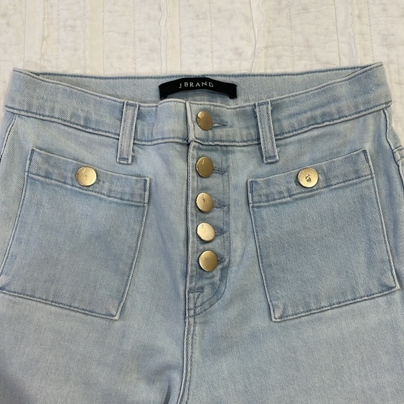J Brand cropped wide-leg sailor jean - Picture 3 of 5